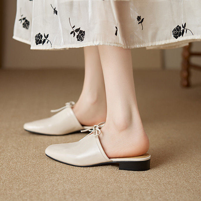 Rosalia Genuine Leather Mules