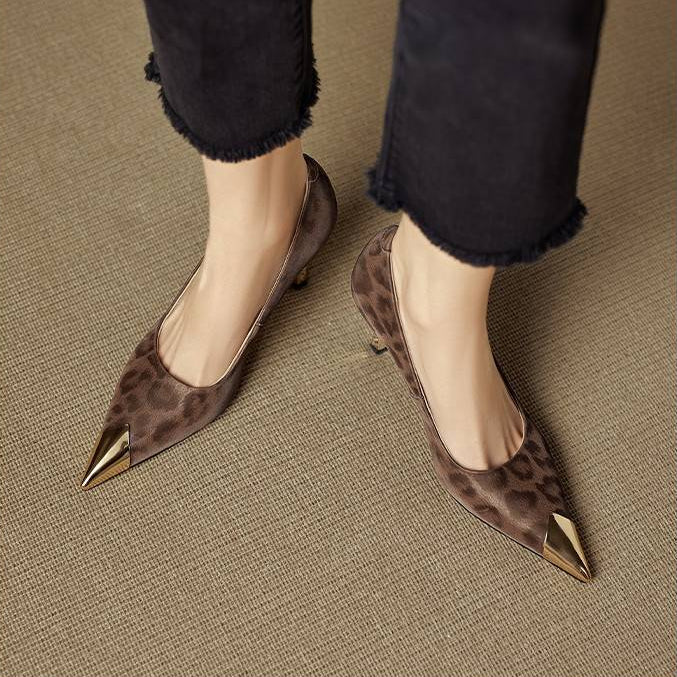 Celia Genuine Leather Heels