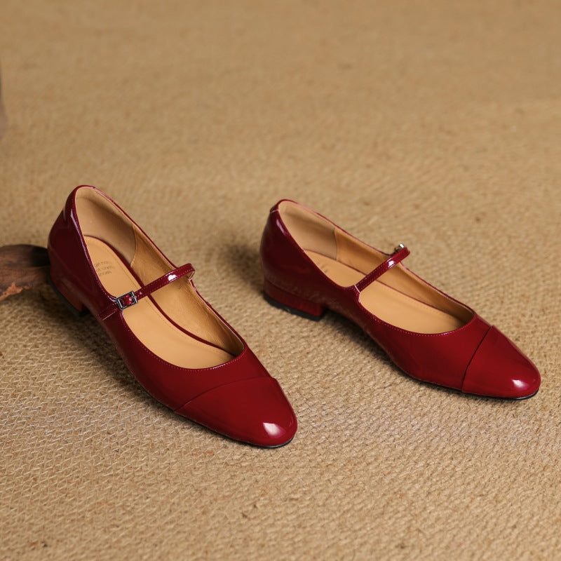 Jaya Genuine Leather Flats