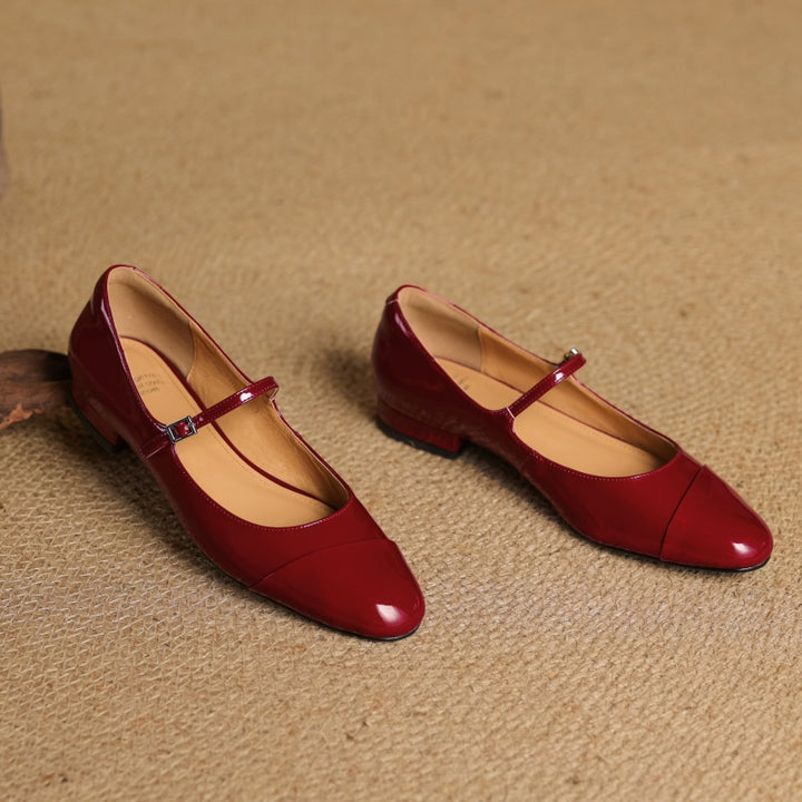 Jaya Genuine Leather Flats