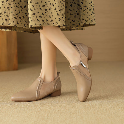 Talia Genuine Leather Flats