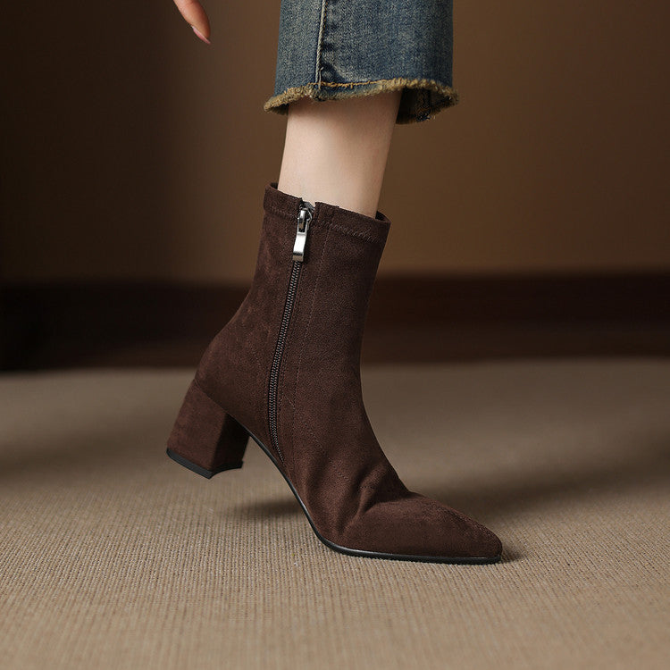 Odette Genuine Suede Boots