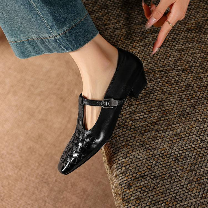 Soretta Genuine Leather Heels