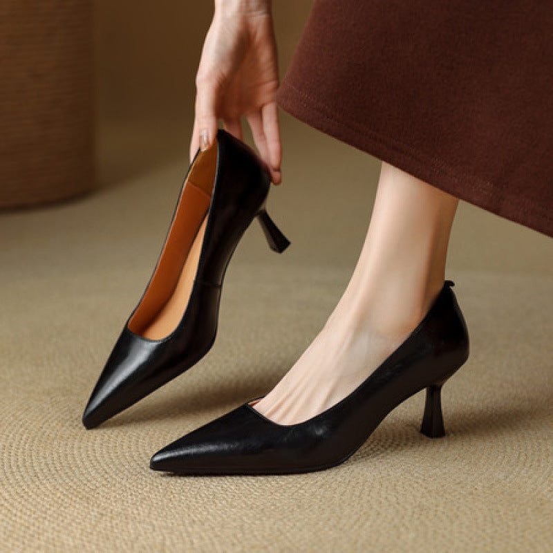 Linelle Genuine Leather Heels