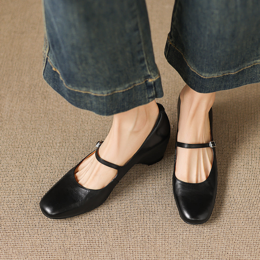 Sira Genuine Leather Heels