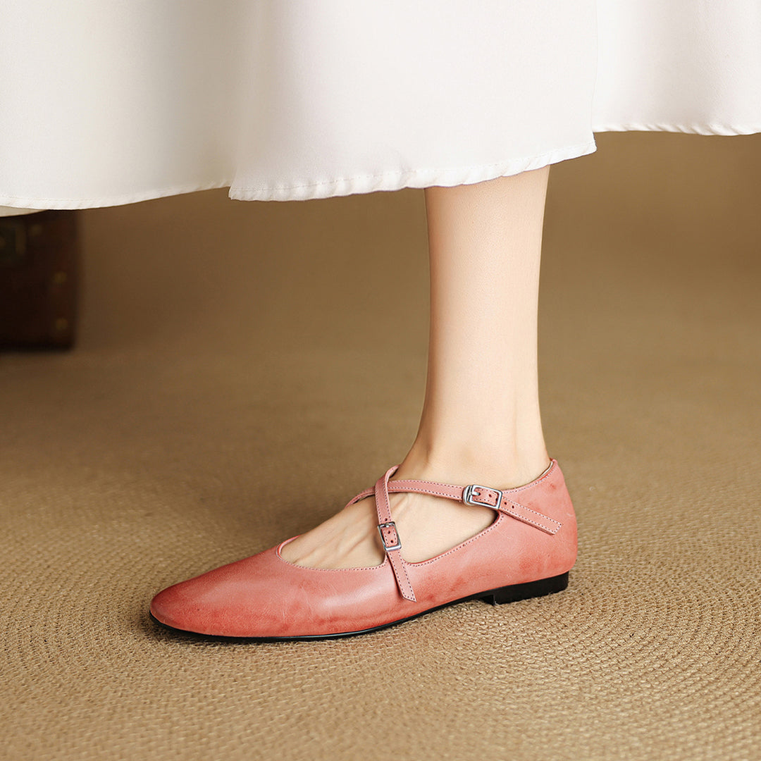 Avelin Genuine Leather Flats