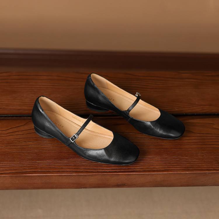 Rose Genuine Leather Flats
