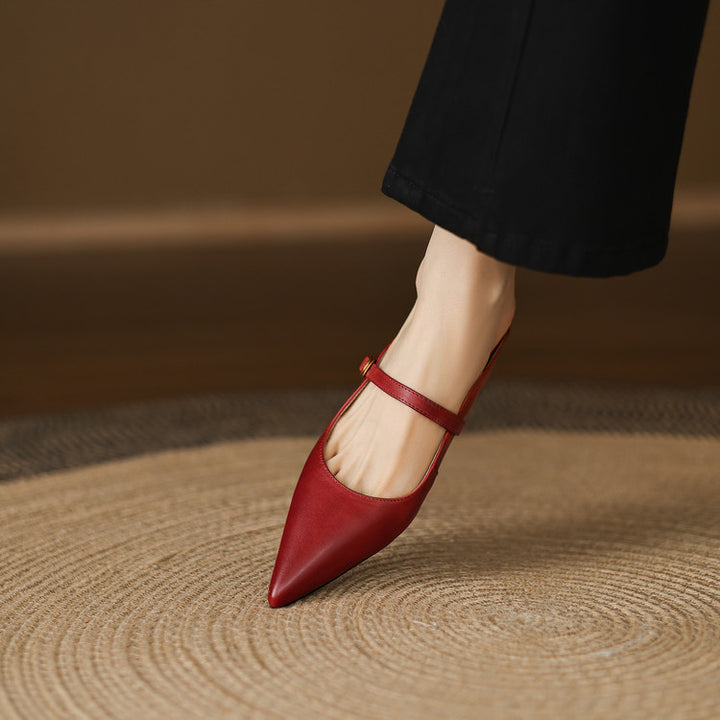 Liora Genuine Leather Mules