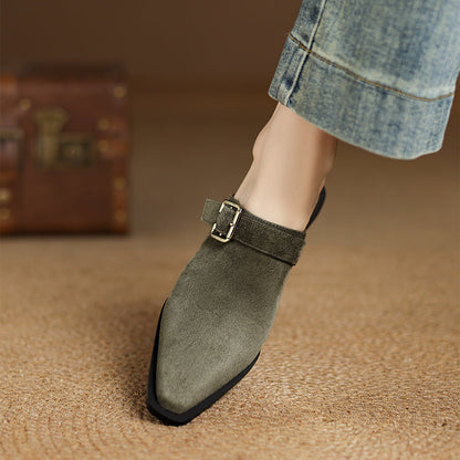 Noellea Suede Heeled Mules