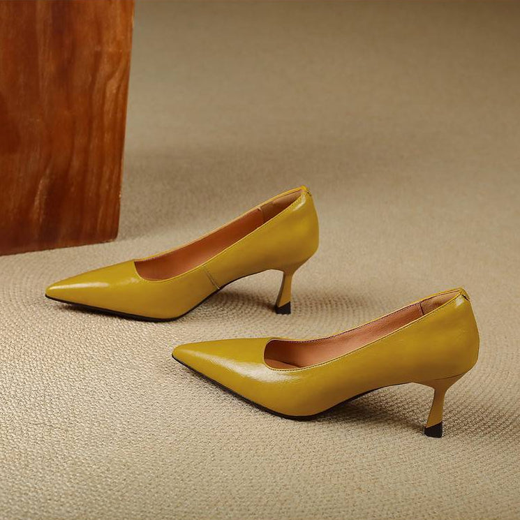 Linelle Genuine Leather Heels