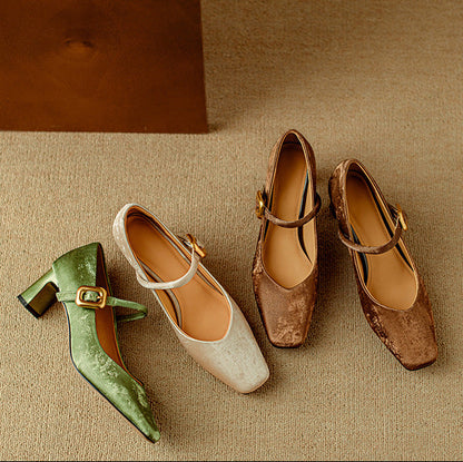 Nara Genuine Leather Heels