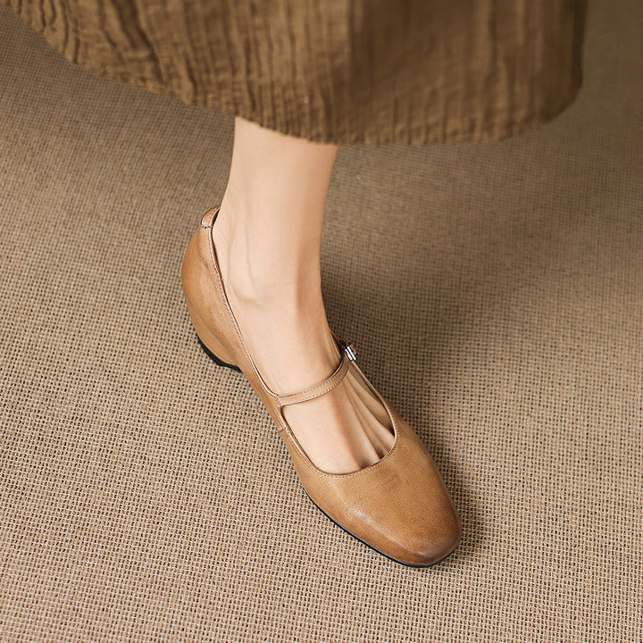 Sira Genuine Leather Heels