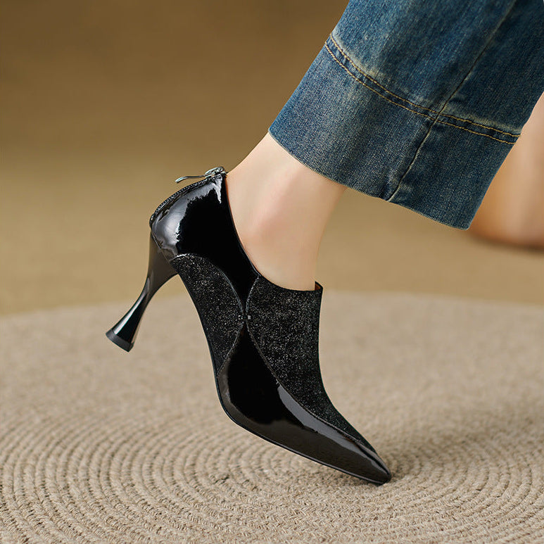 Evara Genuine Leather Heels