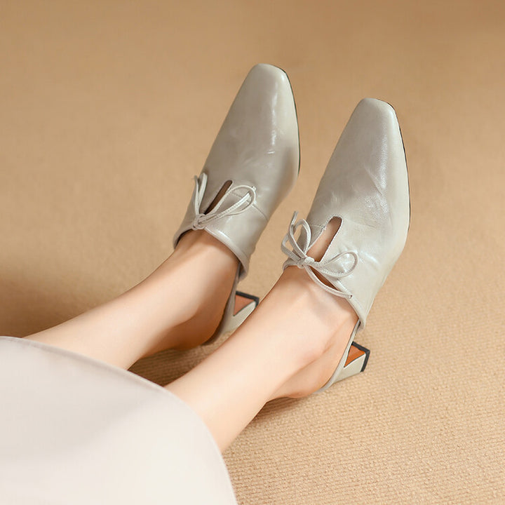 Vionetta Genuine Leather Mules