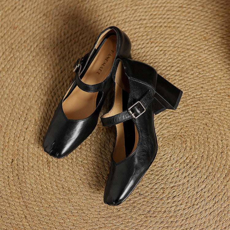 Cira Genuine Leather Heels