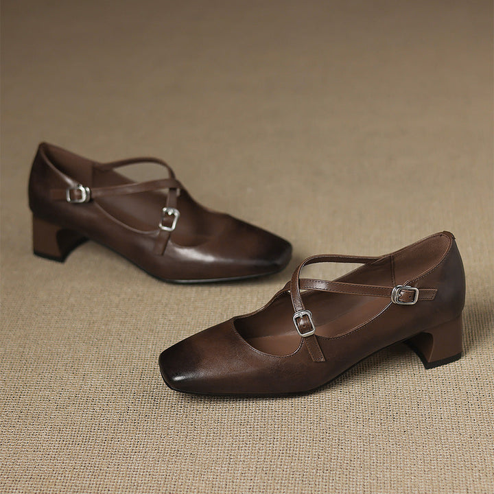 Luma Genuine Leather Heels