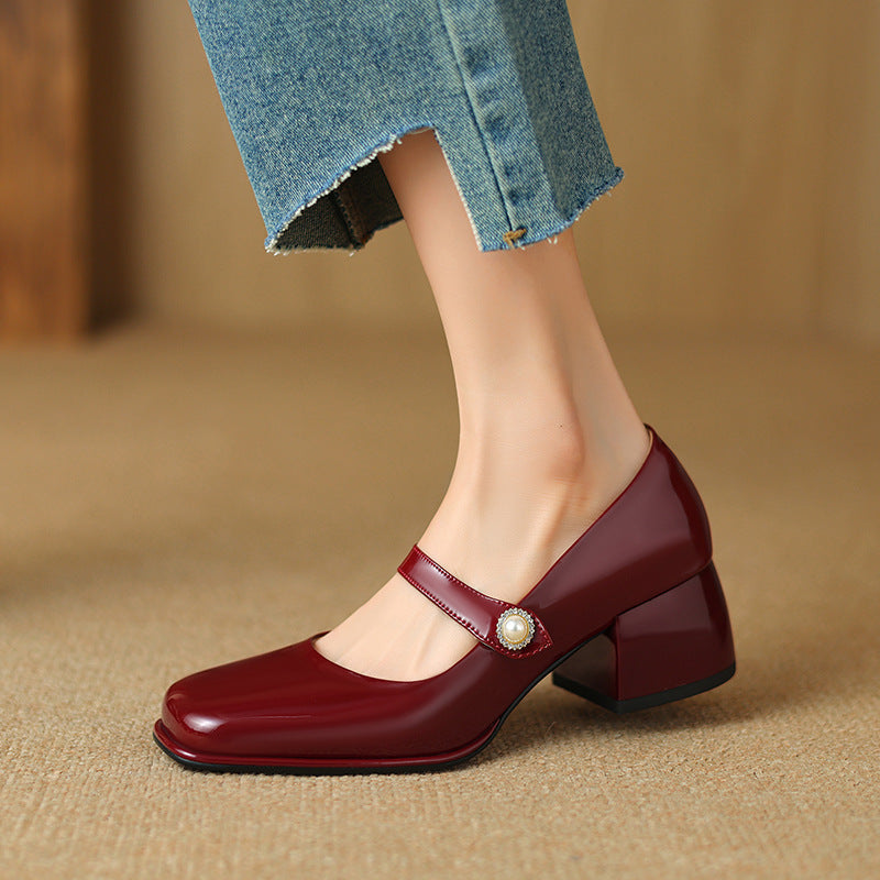 Cara Genuine Leather Heels
