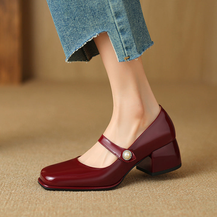 Cara Genuine Leather Heels