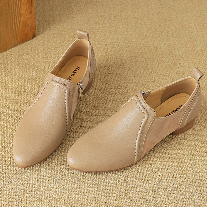 Talia Genuine Leather Flats
