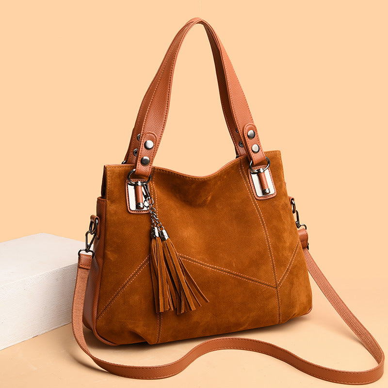 Talia Suede Handbag