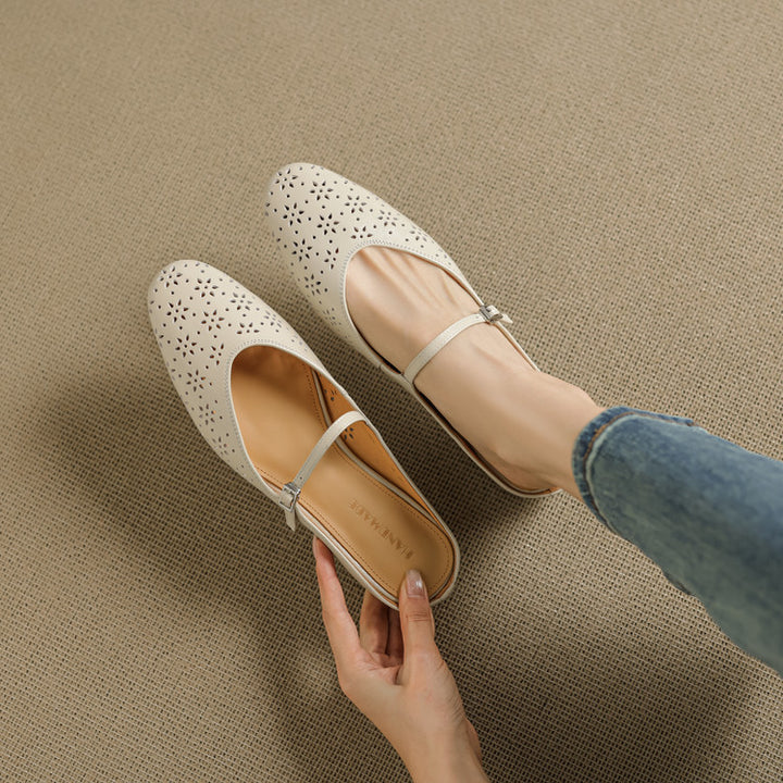 Alina Genuine Leather Mules