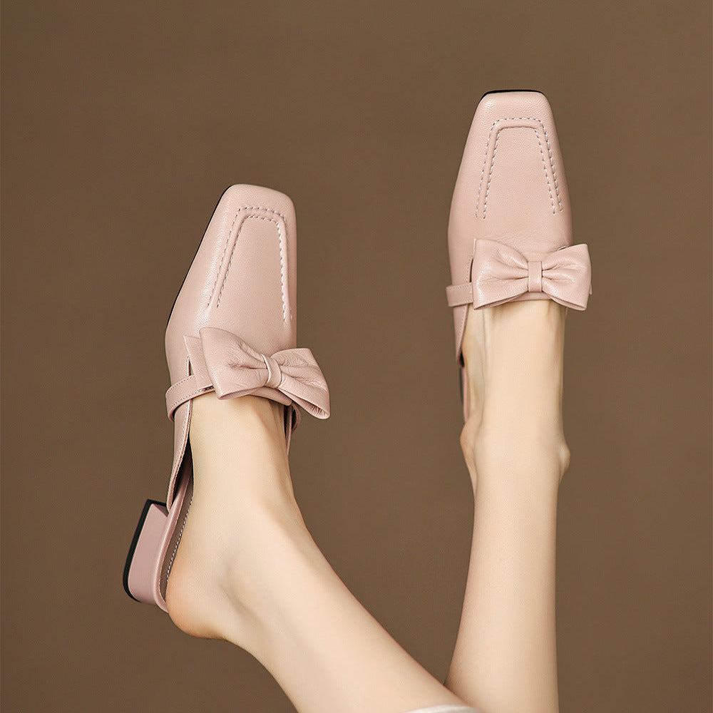Mireva Genuine Leather Mules