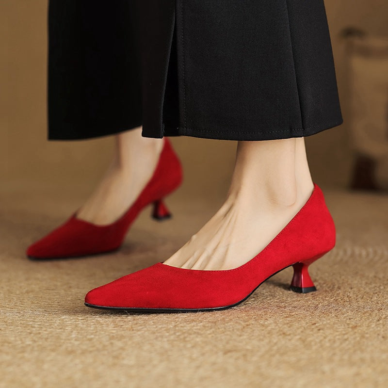 Orlen Genuine Suede Heels