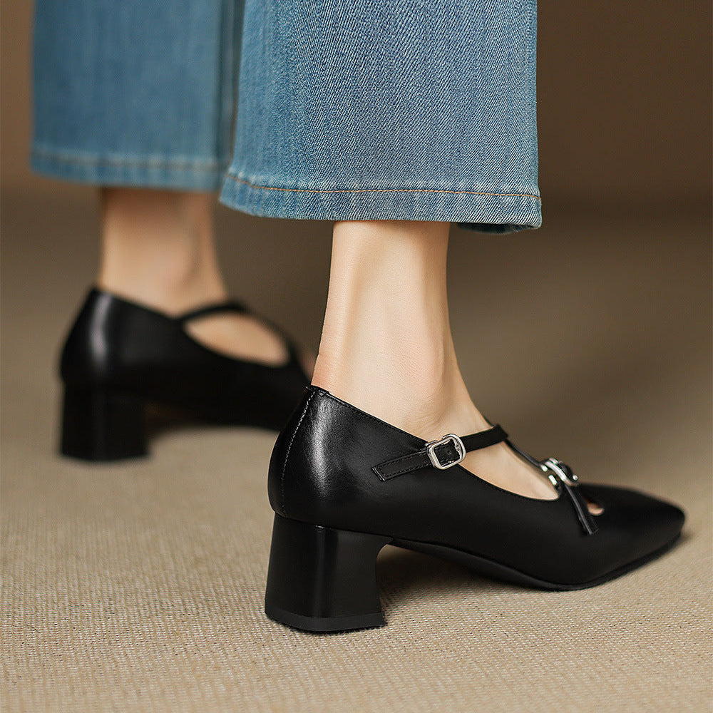 Luma Genuine Leather Heels