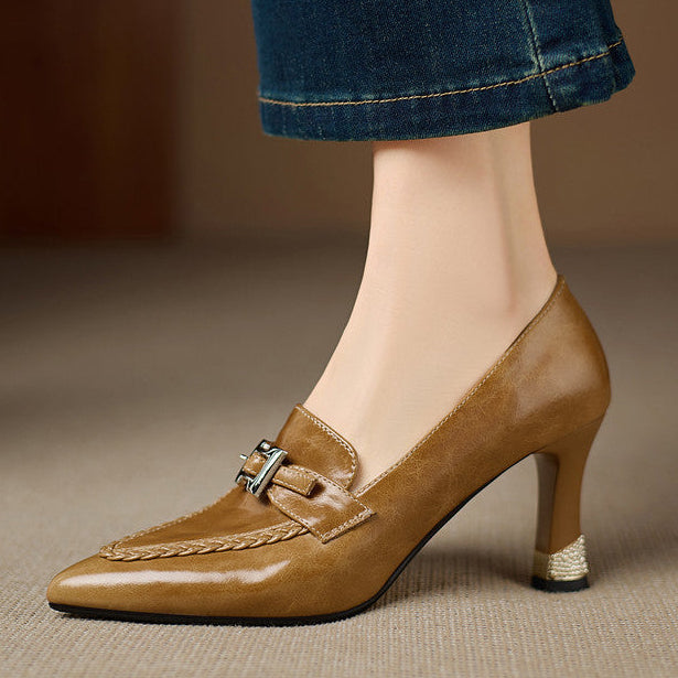 Eris Genuine Leather Heels