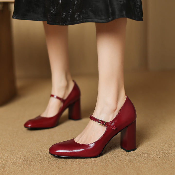 Capri Genuine Leather Heels