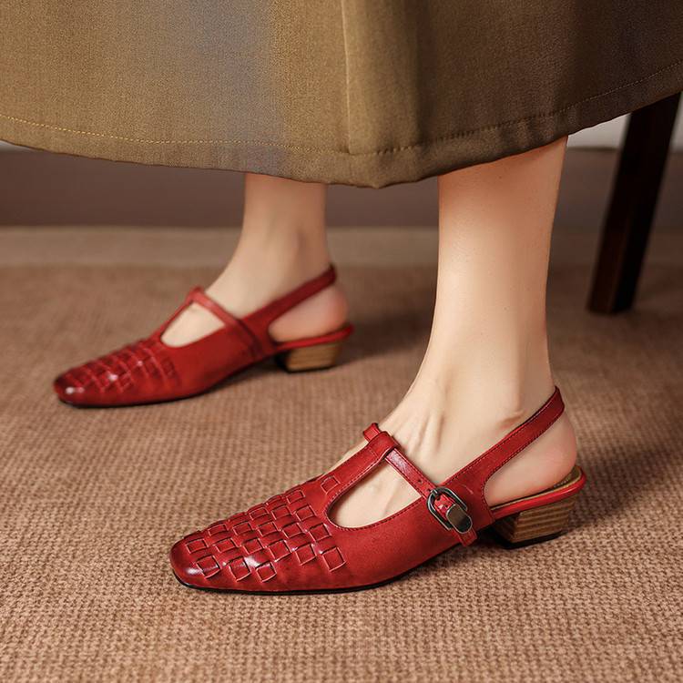 Lietta Genuine Leather Heels