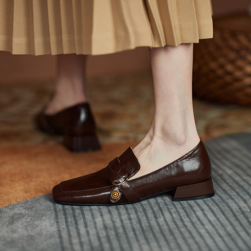 Marcelline Genuine Leather Loafers