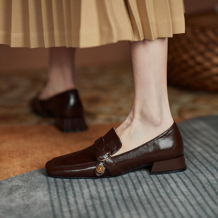 Marcelline Genuine Leather Loafers