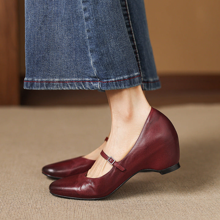 Sira Genuine Leather Heels