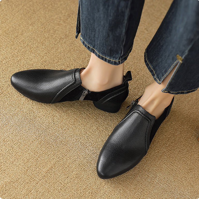 Talia Genuine Leather Flats
