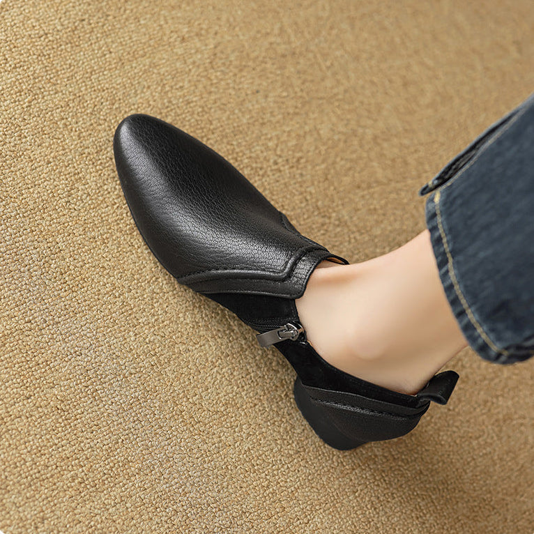 Talia Genuine Leather Flats