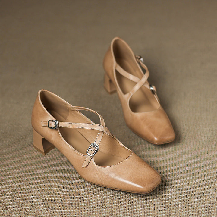 Luma Genuine Leather Heels