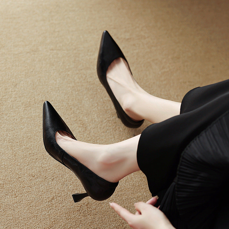 Aurel Genuine Leather Heels