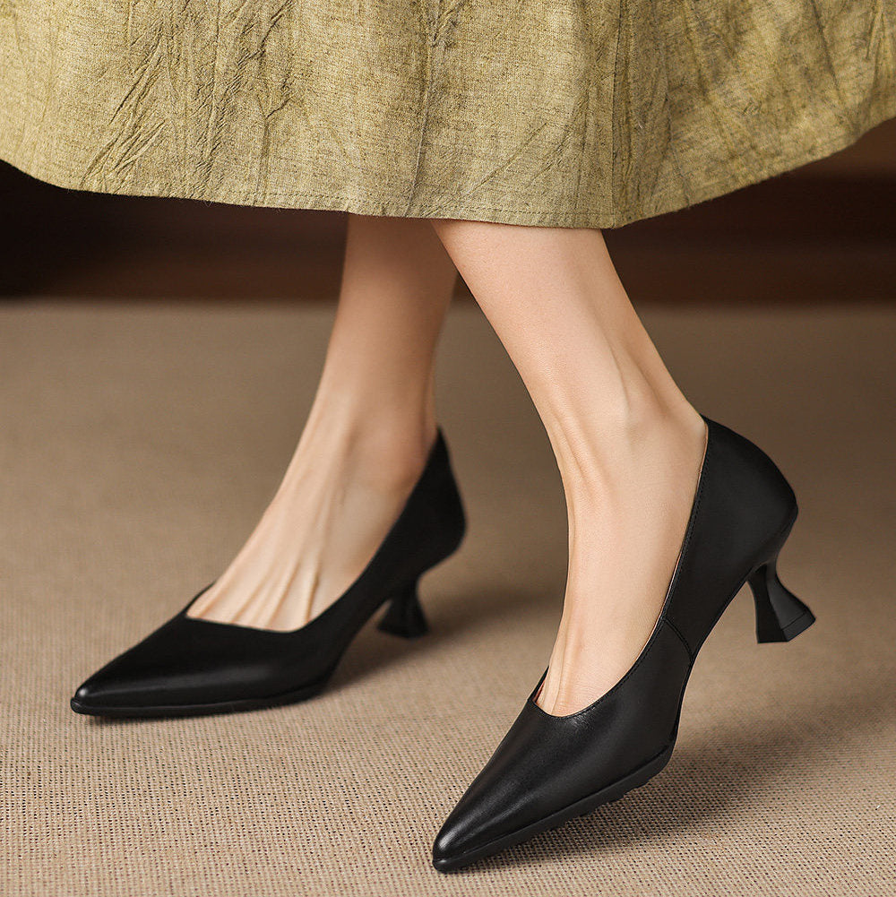 Valeria Genuine Leather Heels