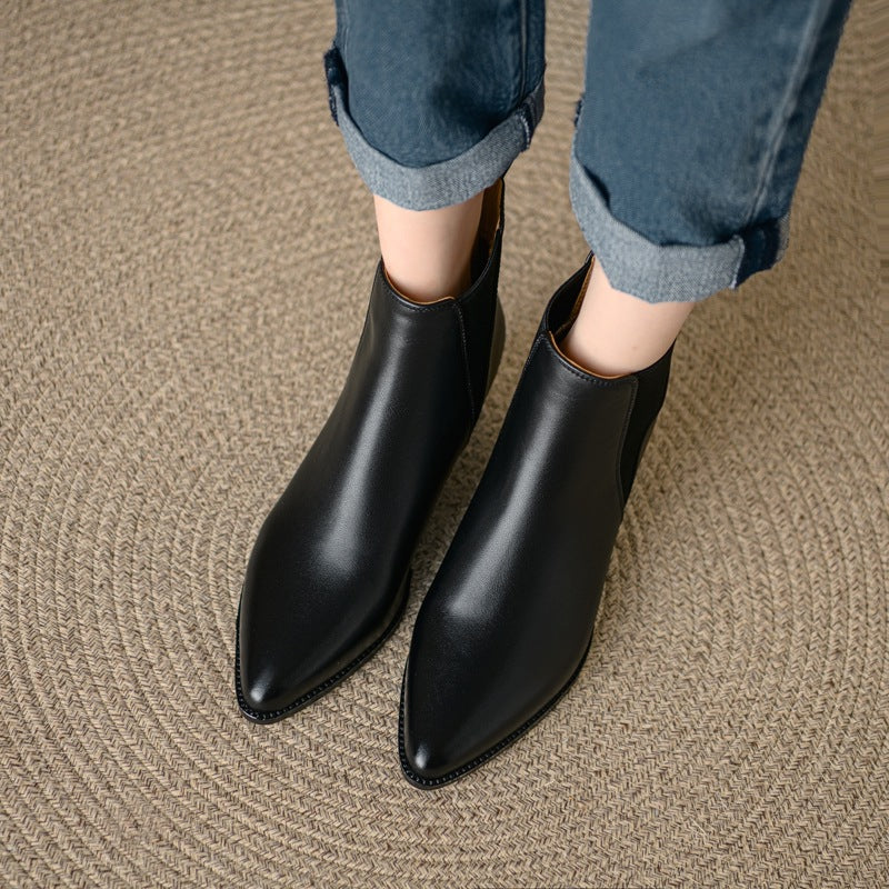 Elloria Genuine Leather Boots