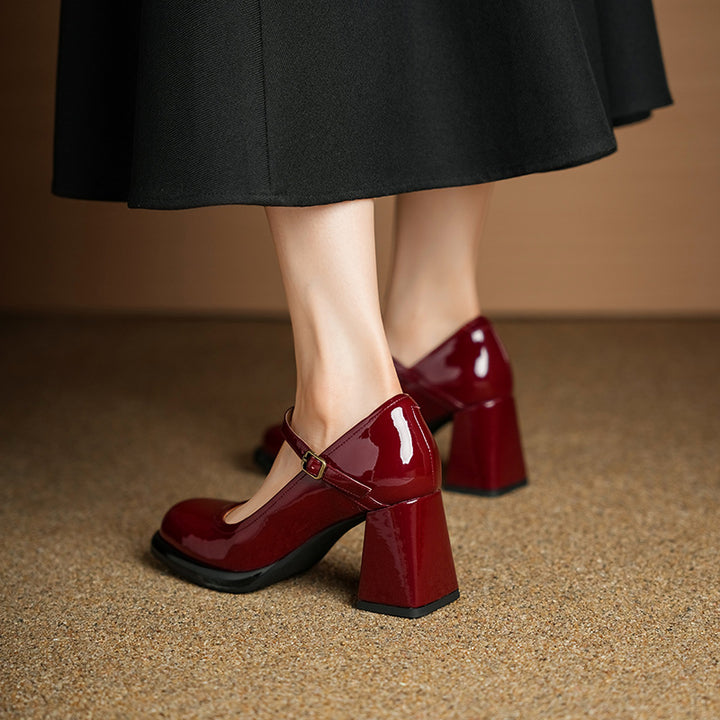 Casira Genuine Leather Heels
