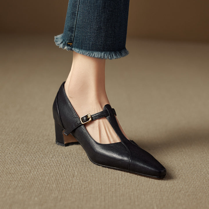 Veloria Genuine Leather Heels