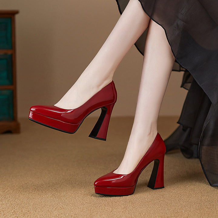 Thea Genuine Leather Heels
