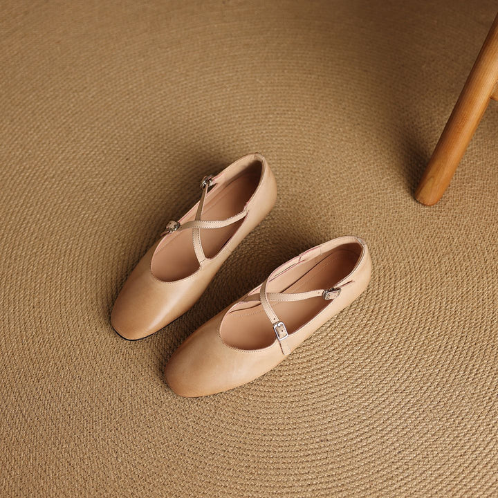 Avelin Genuine Leather Flats