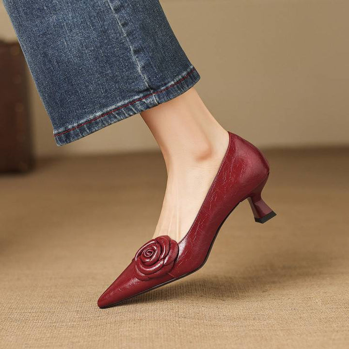 Arisa Genuine Leather Heels