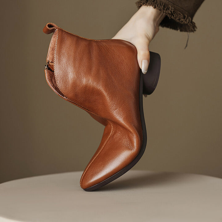 Anessa Genuine Leather Boots