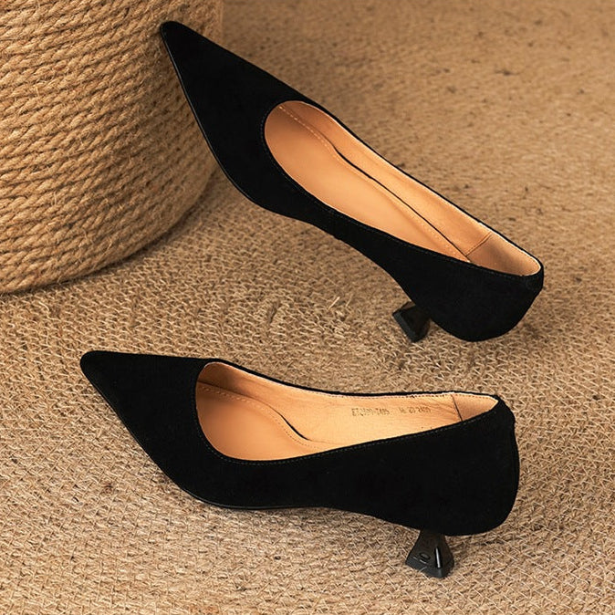 Orlen Genuine Suede Heels