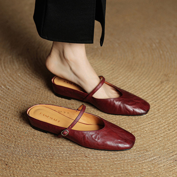Rovina Genuine Leather Mules
