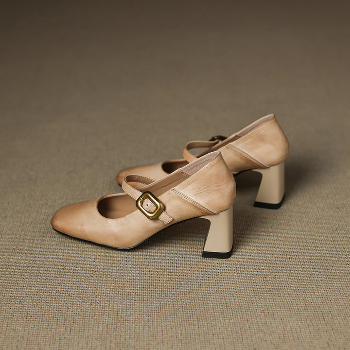 Luna Genuine Leather Heels