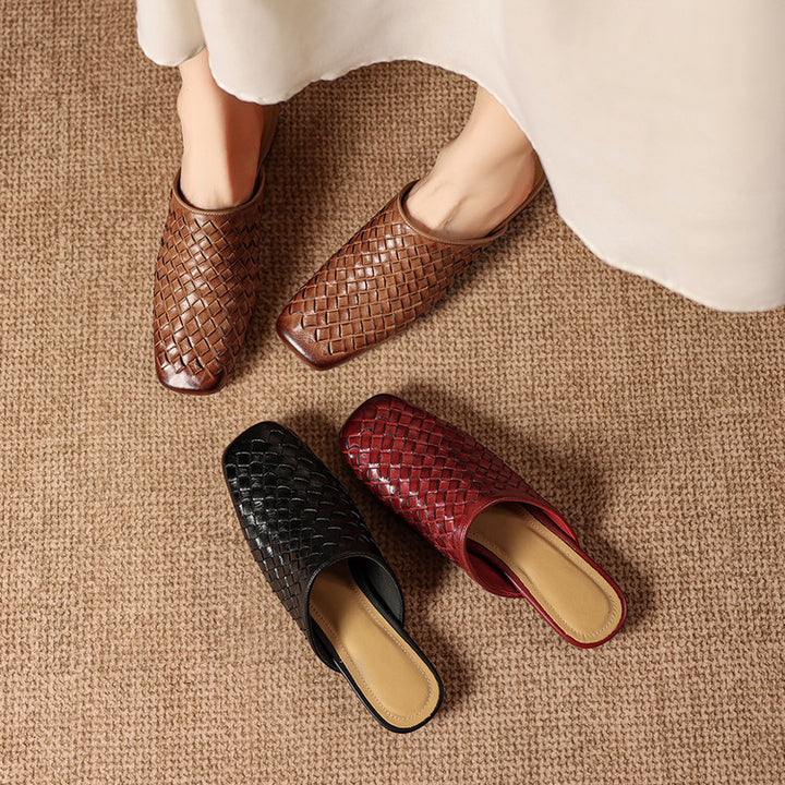 Varelina Genuine Leather Mules